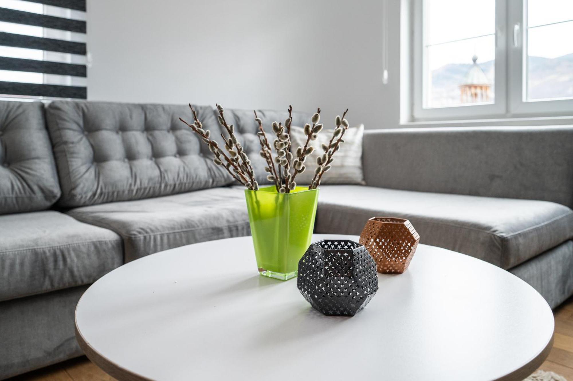 Design 1Bdr Apartment With City View Sarajevo Bagian luar foto